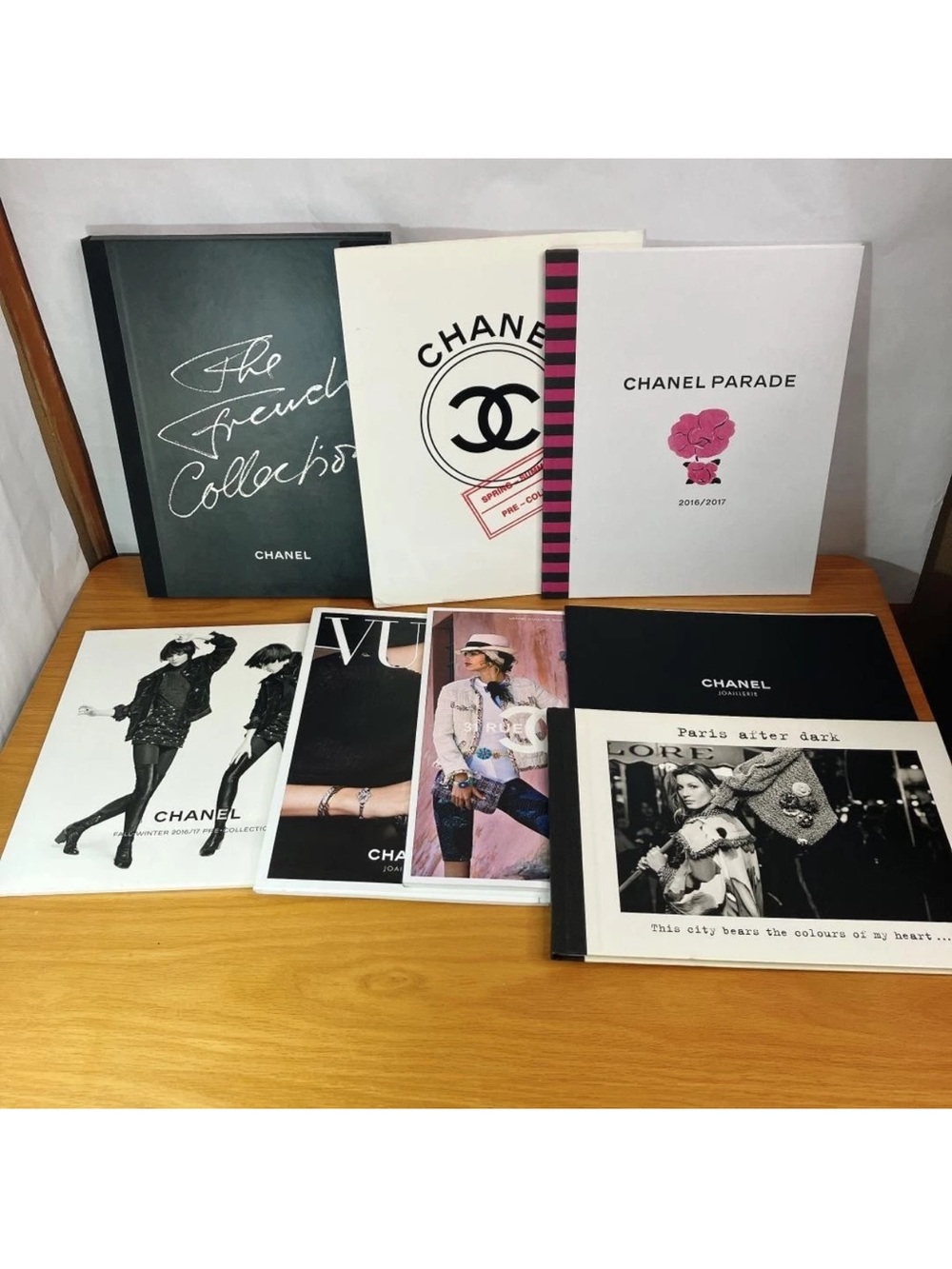 CHANEL Fashion Book Set - White, Black, Pink Accents